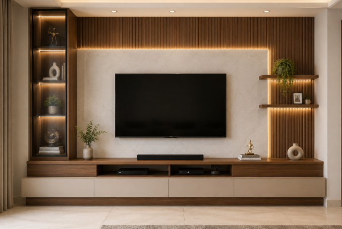 The Regal Horizon Luxe Contemporary Entertainment TV Unit