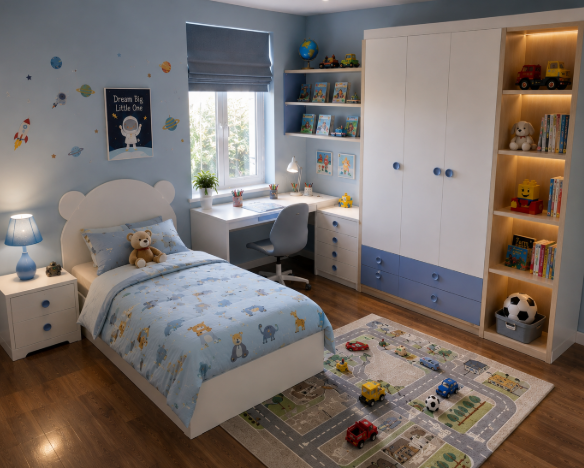 The DreamNest Celestial Adventure Kids Bedroom Sanctuary