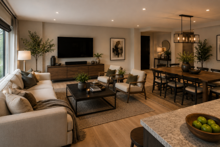 Generated image: Cozy modern living room with neutral tones  Edit   Generated image: Cozy modern living room with neutral tones Generated image: Cozy modern living room with neutral tones Generated image: Cozy modern living room with neutral tones  Genera