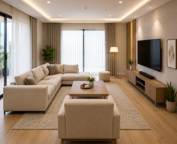 The Grand Nordic Serenity Contemporary Luxury 3BHK Residence gallery
