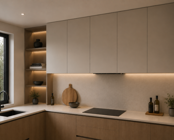Mocha Mist L-Shaped Kitchen gallery