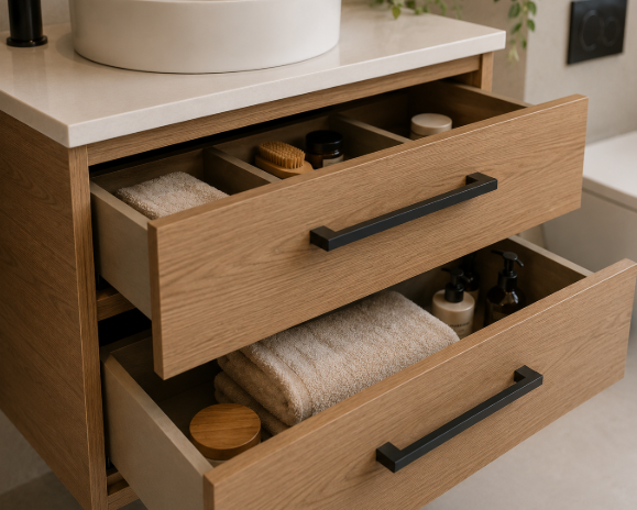 The Royal Warm Oak Contemporary Serenity Luxury Bathroom Retreat with Elegant Minimalist Spa Inspired Interiors gallery